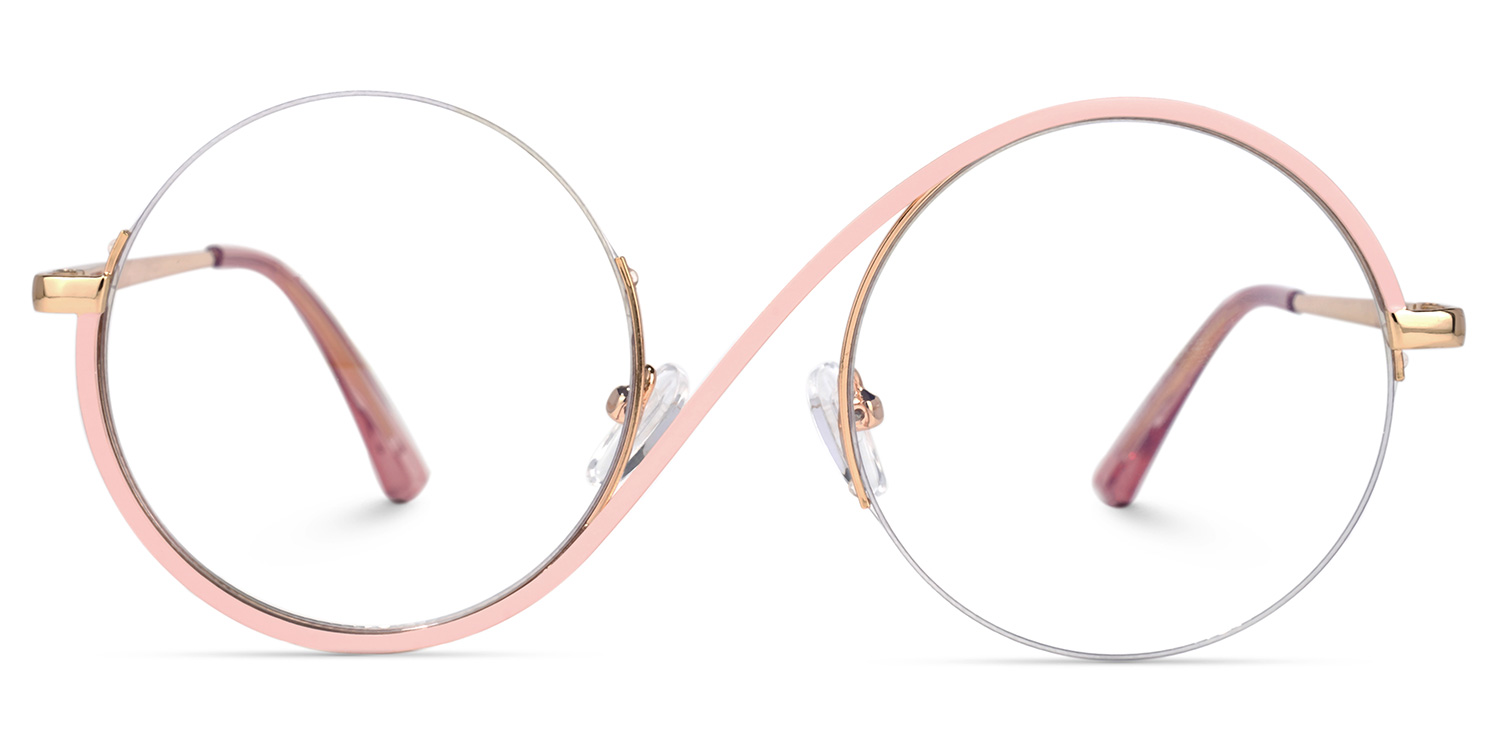 PINK Round Metal Frames eyewear frame