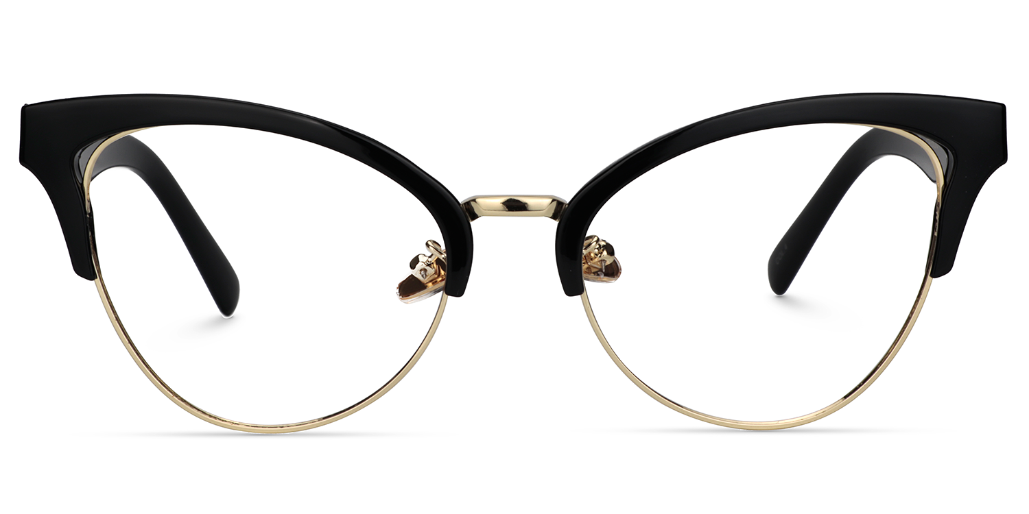 Madam Kingpin Browline(Mixed) Black eyeglass frame