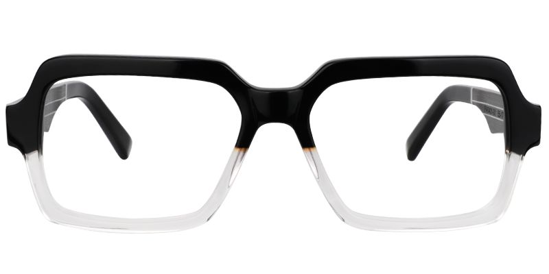 Kingpin Luxury Acetate Frame Black Crystal eyeglass frame